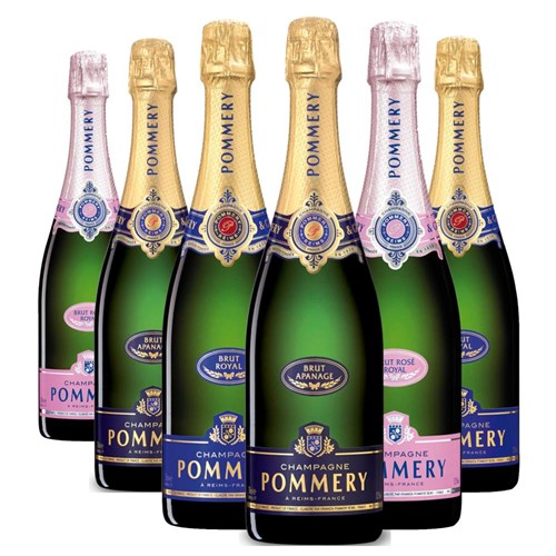 Crate of 6 The Pommery Collection